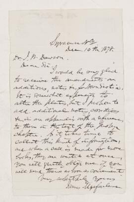 Letter, 10 December 1878