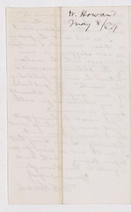 Letter from W.H. Howards to B.J. Harrington.