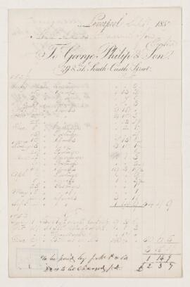 Account, September 1857