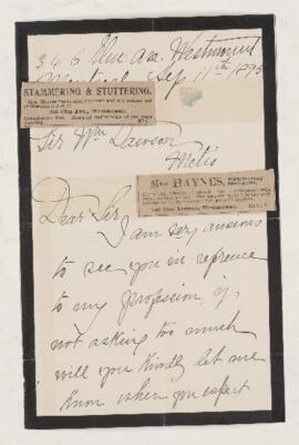 Letter, 11 September 1895