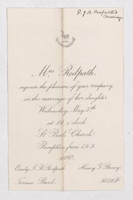Letter, 5 May 1880
