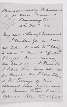 Letter, 2 November 1894