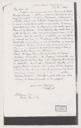 Letter, 31 July 1843