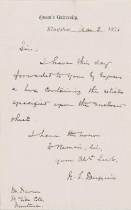 Letter, 2 March 1871.