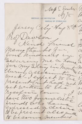 Letter, 8 August 1882
