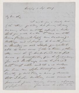 Letter, 1 September 1849