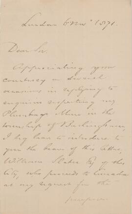 Letter, 6 November 1871