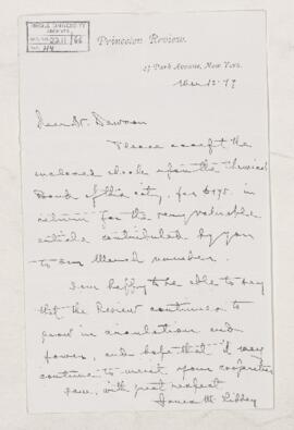 Letter, 12 March 1879