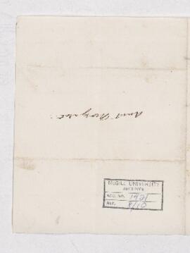 Letter from George Robert Primson