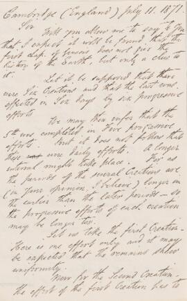 Letter, 11 July 1871