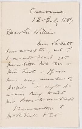 Letter, 8 July 1887