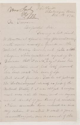 Letter, 18 February 1876