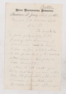 Letter, 22 April 1881