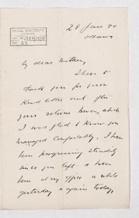 Letter, 28 January 1890