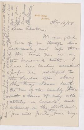 Letter, 10 November 1886