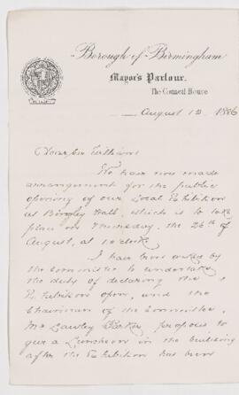 Letter, 12 August 1886