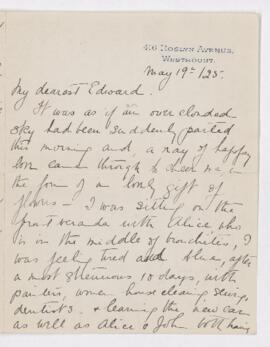 Letter, 19 May 1925