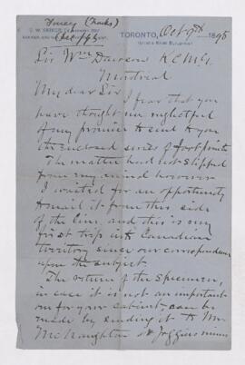 Letter, 9 October 1895