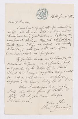 Letter, 16 June 1882