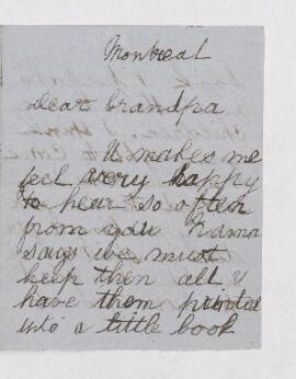 Letter from George Mercer Dawson