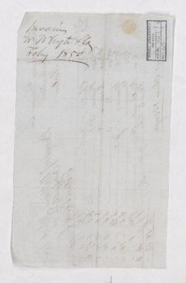 Receipt, 3 July 1850