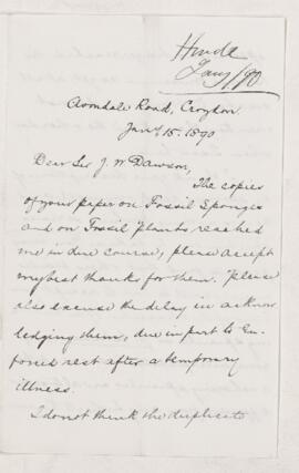 Letter, 15 January 1890