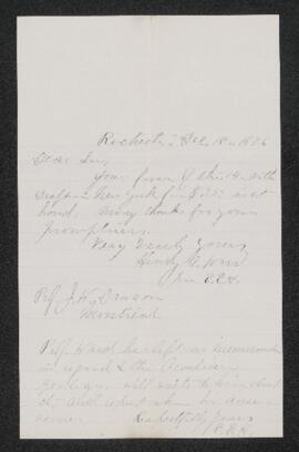 Letter, 18 December 1876