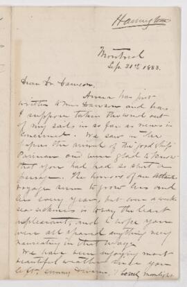 Letter, 21 September 1883