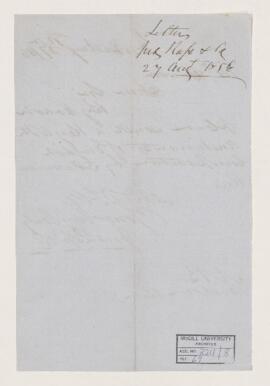 Order, 27 August 1856