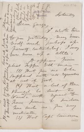 Letter, 1873