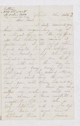 Letter, 18 October 1858