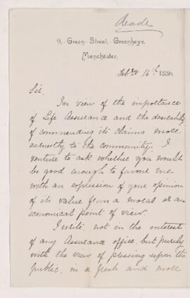 Letter, 16 February 1886
