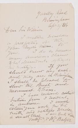 Letter, 2 September 1886