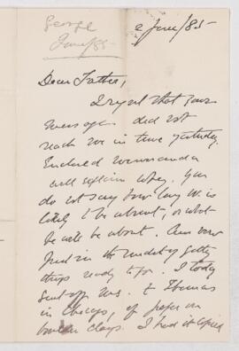 Letter, 2 June 1885