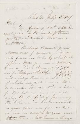 Letter, 3 July 1857