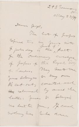 Letter, 25 May 1899