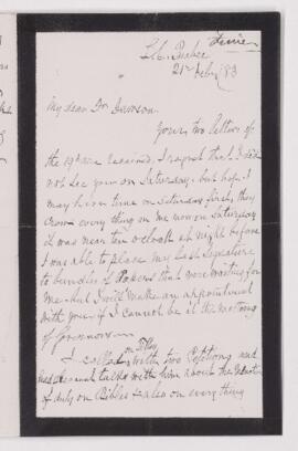 Letter, 21 February 1883