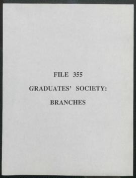 Graduates' Society : Branches