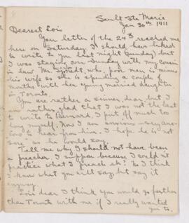 Letter, 30 January 1911