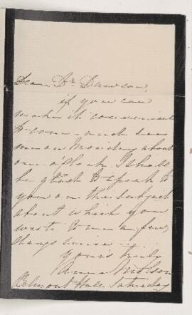 Letter,  November 1872