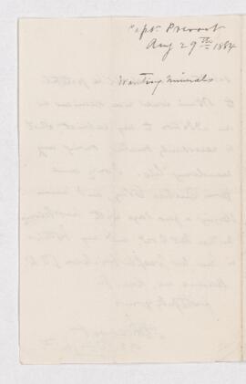 Letter from L. E. Prevost to B.J. Harrington, written from Montreal.