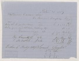Account, 6 February 1857