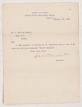 Letter, 29 November 1898