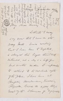 Letter, 20 November 1882