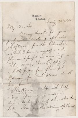 Letter, 22 January 1888