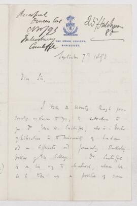 Letter, 7 September 1893