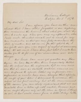 Letter, 5 December 1876