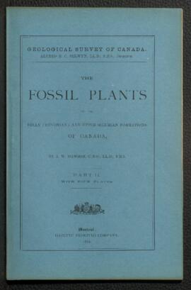 The Fossil Plants of the Erian (Devonian) and Upper Silurian Formations of Canada,