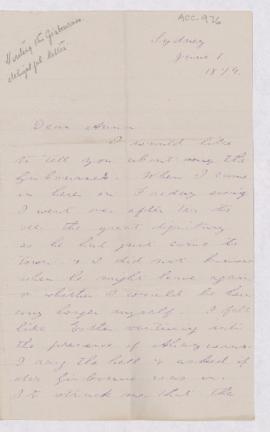 Letter, 1 June 1874