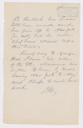 Letter, March 1893
